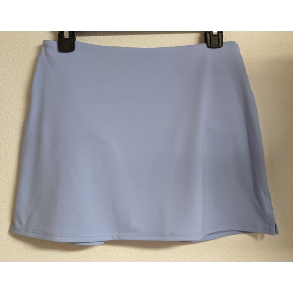 Wmn's ATHLETA Light Blue Athletic Skirt/Skort with Built-In Briefs Tennis Golf S